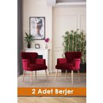 LOVİSSE HOME Vişne , Fuşya, Bordo Berjer, Tekli Koltuk, Ofis, Bekleme, Balkon, Sandalye, puf, çayseti