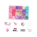 LOVIVER Çocuk Boncuk Seti Dağınık Boncuklar Takı Yapımı çeşitli Takılar Akrilik DIY Parça Boncuk Boncuk Hairband Küpe Bilezik, Stil B 35x10x20cm