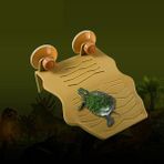 Lovıver Salamander Frog Newt Için Kaplumbağa Platformu Terrarium Dekorasyon Oyuncak, S (Yurt Dışından)