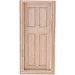 Lovoski 1/12 Ahşap 4-Pane Harici Tek Kapı Bebekler Için Ev Odası Için Dıy Aksesuarları (Yurt Dışından)