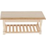 Lovoski 1:12 Doğal Ahşap Kahve Ucu Masa Dollhouse Minyatür Oturma Odası Mobilya (Yurt Dışından) - Renkli