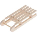 Lovoski 1/12 Dollhouse Bitmemiş Dıy Ahşap Toboggan Kızak Bahçe Açık Dekorasyon (Yurt Dışından)