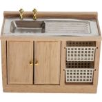 Lovoski 1:12 Dollhouse Mini Mobilya Mutfak Dolap Banyo Lavabo Kabine Oyuncaklar (Yurt Dışından) - Renkli