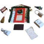 Lovoski 1/12 Dollhouse Noel Sahne Kiti Fotoğraf Sahne Süs Için Dıy Pretend Pretend (Yurt Dışından)