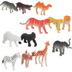 Lovoski 12 Adet 4-7CM Plastik Hayvan Minyatür Oyuncaklar (Yurt Dışından) - Renkli