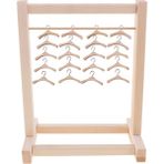 Lovoski 1/6 Ahşap Giysi Raf Ceket Organizatör ve Kıyafet Askı Dollfie Için Metal Kanca (Yurt Dışından) - Renkli