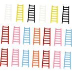 Lovoski 20 Parça 1: 6 Ölçekli Dollhouse Merdiven Mini Adım Merdiveni Dıy Peyzaj (Yurt Dışından) - Renkli