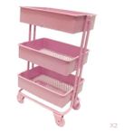 Lovoski 2x Modern 1/12 Mini 3 Katmanlı Depolama Raf Dollhouse Odası Aksesuar Pembe (Yurt Dışından) - Renkli