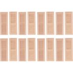 Lovoski 8 Pairs Boyasız 1/12 Dollhouse Ahşap Kepenkler Dıy Pencere Aksesuarları Oyuncak (Yurt Dışından)