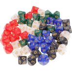 Lovoski D10 Zar 16MM 10 Taraflı Kalıp Polyhedral Set W / Zar Tahta Oyunları Için Zar Taşıma Çantası (Yurt Dışından)