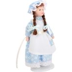Lovoski Dollhouse Minyatür Porselen Bebekler Örgülü Saç Standlı Küçük Hizmetçi Kız (Yurt Dışından) - Renkli