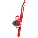 Lovoski Elektrikli Tırmanma Merdiveni Noel Baba Noel Hediyesi Noel Baba Noel Ağacı Kırmızı Elyaf A (Yurt Dışından)
