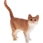 Lovoski Güzel Minyatür Plastik Hayvan Kedi Ev Pet Heykelcik Ev Ekran Dekor Bir Kedi 1 (Yurt Dışından)
