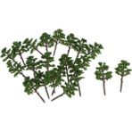 Lovoski Model Ağacı Manzarası Modeli - Minyatür Demiryolu Diorama Düzeni Mimarisi Pine D002 (Yurt Dışından) - Renkli