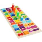Lovoski Montessori Matematik Bulmaca Oyuncaklar Ahşap Bloklar Montessori Oyuncaklar Için Oyuncaklar (Yurt Dışından) - Renkli