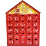 Lovoski Noel Kırmızı Ahşap Advent Takvimi 24 Çekmeceli El Işi (Yurt Dışından)