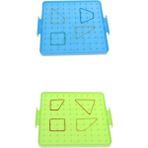 Lovoski Plastik Tırnak Plakası Birincil Matematik Geoboard Aracı Eğitici Oyuncak Çocuklar (Yurt Dışından)