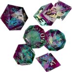 Lovoski Polyhedral Zar D4 D6 D8 2XD10 D12 D20 7-Die Dnd Rol Oynama Için Set (Yurt Dışından) - Renkli