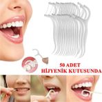 Lovyco Diş Ipi 50 Adet Kürdanlı Diş Ipi Dental Floss