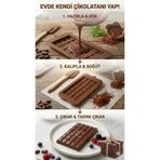 LOVYCO Dubai Çikolatası Kalıbı Silikon Çikolata Kalıbı 10x20 cm