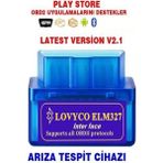 Lovyco Elm327 OBD-2 Bluetooth Araç Arıza Tespit Cihazı 2025 Versiyon Dayanıklı Yapı ile