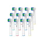 LOVYCO Oral B ve Braun Uyumlu Şarjlı Ve Pilli Diş Fırça Yedek Başlığı 12 Adet Precision Clean