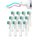 LOVYCO Şarjlı Elektrikli Diş Fırçaları (Braun Oral b) İle Uyumlu 12 Adet Dis Fırca Başlık Ağız Duşu