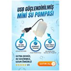 LOVYCO Usb'li Su Motoru 5v Ultra Sessiz Mini Su Pompası Dalgıç Hidrafor Dikey 1 Mt Usb Kablo