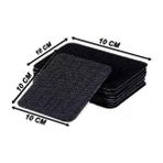 Lovyco Yıkanabilir Yapışkanlı Cırt Bant 10 x 10 cm Siyah Elbise Peç, Arma ve Kot Yamaları İçin Kullanım