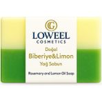 Loweel Arındırıcı Doğal Biberiye ve Limon Kabuğu Sabunu | Yağ Dengeleyici – 120 gr - Yeşil & Beyaz