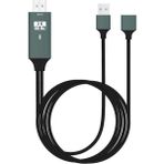 Lowell Home Ieg Ally Phone USB Hdtv Cable Lightning Type C HDMI KABLOSU-(5775) RSIEG14544-LWLHM - Gri