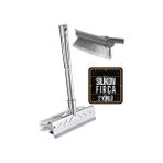 Lowell Home Ieg Fırçalı ve Silikon Uçlu Cam Sil Çekçek 2 Yönlü Temizlik Fırçası – 35X22 cm | Süpü - Renkli - 35 x 22 cm