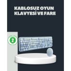 Lowell Home Retro Daktilo Stilli Kablosuz Klavye Mouse Seti – Sessiz ve Şık