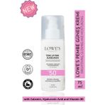 Lowe'S SPF 50 Güneş Kremi – & Glutatyon & Hyaluronik Asit | 50 ml Pembe Renkli