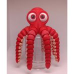 LOY3D Oyuncak Ahtapot (Büyük) Hareketli 20X20X6 cm 1 Adet - Kırmızı