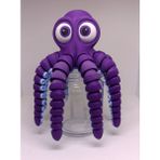 LOY3D Oyuncak Ahtapot (Büyük) Hareketli 20X20X6 cm 1 Adet - Mor