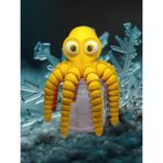 LOY3D Oyuncak Ahtapot (Büyük) Hareketli 20X20X6 cm 1 Adet - Sarı
