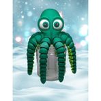 LOY3D Oyuncak Ahtapot (Büyük) Hareketli 20X20X6 cm 1 Adet - Yeşil
