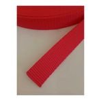 Loyal Friend Store KOLON ŞERİT KIRMIZI DAR DOKUMA (2,5 Cm) 25 Mm X 5 Metre Çanta VE tasma Hobi Kolonu Kemer Şerit