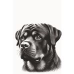 Loyal Guardian: Rottweiler Notebook: A Powerful Lined Journal for Dog Lovers, Writers & Thinkers