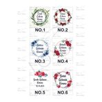 Loyapink (ETİKET-STICKER) 100 Adet Kişiye Özel Sticker Etiket, Hediyelik, Kına Gecesi, 6 Ay Kınası, Nikah