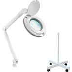 Loyka 6017-8 Ayaklı Masaüstü Ayarlanabilir Işıklı Büyüteç 5 x