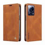 LOYWIN Xiaomi 13 Lite için Telefon Kılıfı Deri Kılıf, Xiaomi 13 Lite Cüzdan Kılıf Kapak Kart Yuvaları Kapak Destek Çubuğu Yumuşak Silikon TPU Kapaklı Kılıf Xiaomi 13 Lite için, Kahverengi