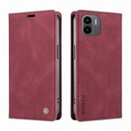 LOYWIN Xiaomi Redmi A1+ için Telefon Kılıfı Deri Kılıf, Redmi A1+ Cüzdan Kılıf Kapak Kart Yuvaları Kapak Destek Çubuğu Yumuşak Silikon TPU Kapaklı Kılıf Xiaomi Redmi A1+ için, Şarap Kırmızısı