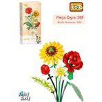 Loz FFLZ-1659 Dekoratif ve Koleksiyonluk Çiçek Buketi 568 Parça Yapım Seti