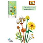 Loz FFLZ-1670 Dekoratif ve Koleksiyonluk Çiçek Buketi 646 Parça Yapım Seti
