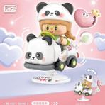 Loz FFLZ-4307 Creative Serisi Sallanan Siyah Beyaz Panda Modeli 188 Parça Oyuncak Yapım Seti