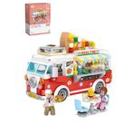Loz Mini Block Serisi Food Truck/pizza Kamyonu -lz1739 490 Parça Oyuncak Yapım Seti