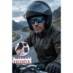 Lozzo Erkek UV400 Siyah Aynalı Motorcu Güneş Gözlüğü 23035 C2AYN