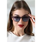 Lozzo Kadın Aksesuarlı Füme Oval UV400 Güneş Gözlüğü 23012 C5